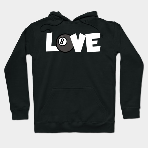 Billiards love Hoodie by maxcode